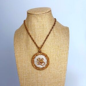 D’Orlan Vintage 1970s Astrology Necklace - Scorpio - Signed & Numbered